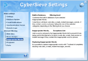 CyberSieve, words